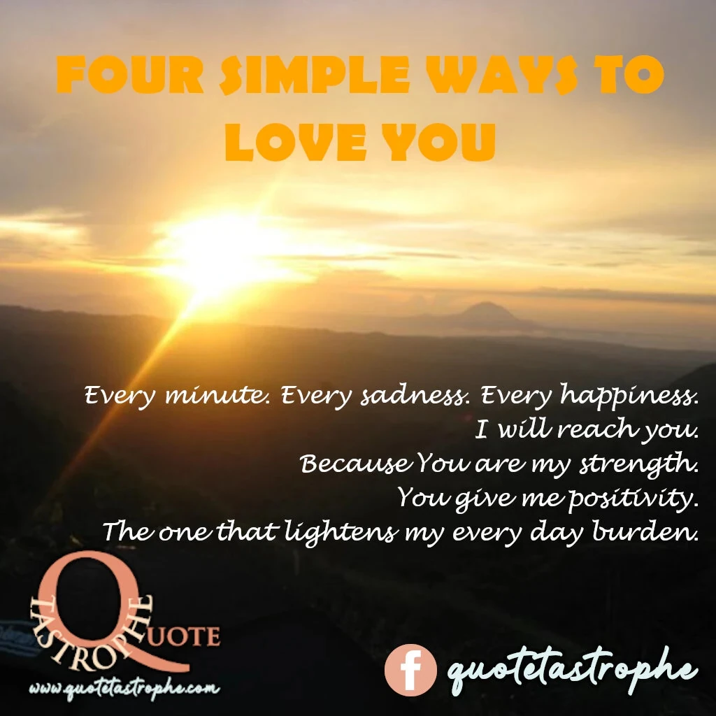Four Simple Ways to Love You
