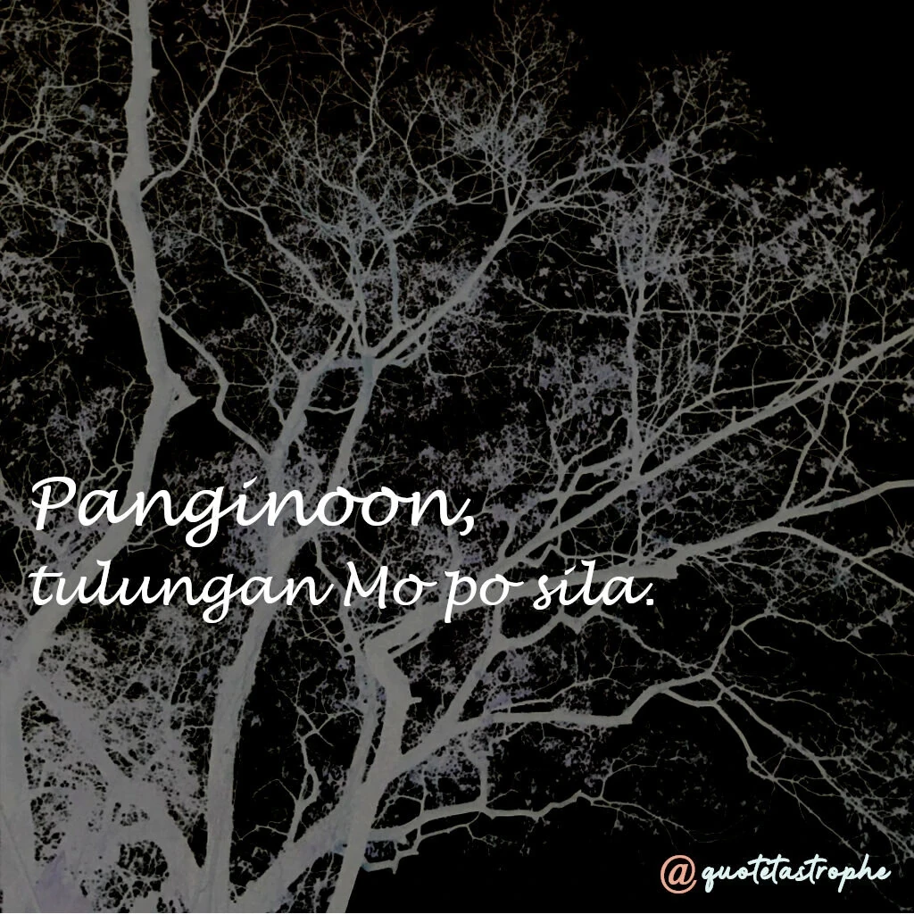 Panginoon, Tulungan Mo Po Sila