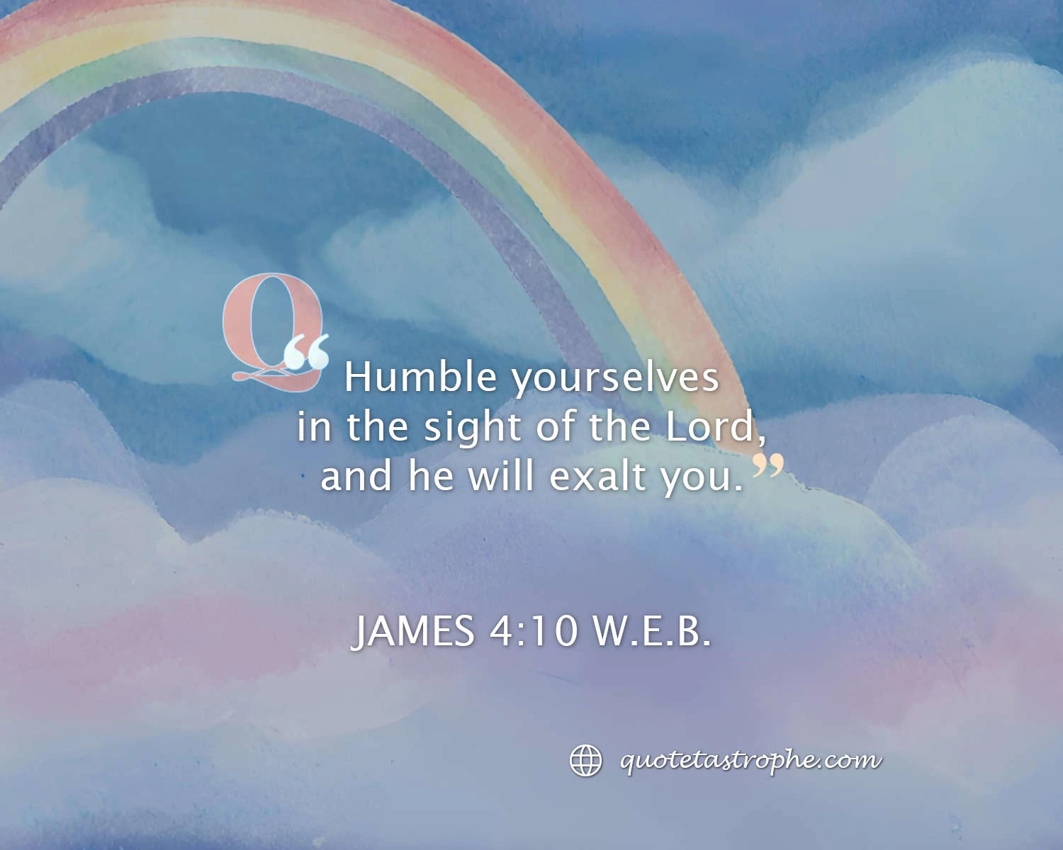 James 4:10 Bible Quotes Posters