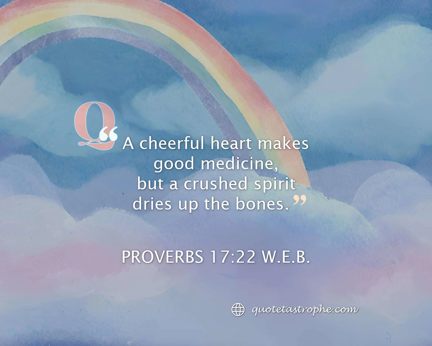 Proverbs 17:22 Bible Quotes Posters