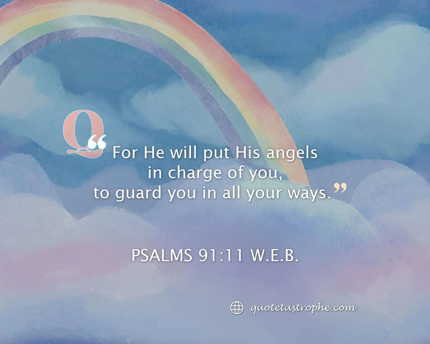 Psalms 91:11 Bible Quotes Posters