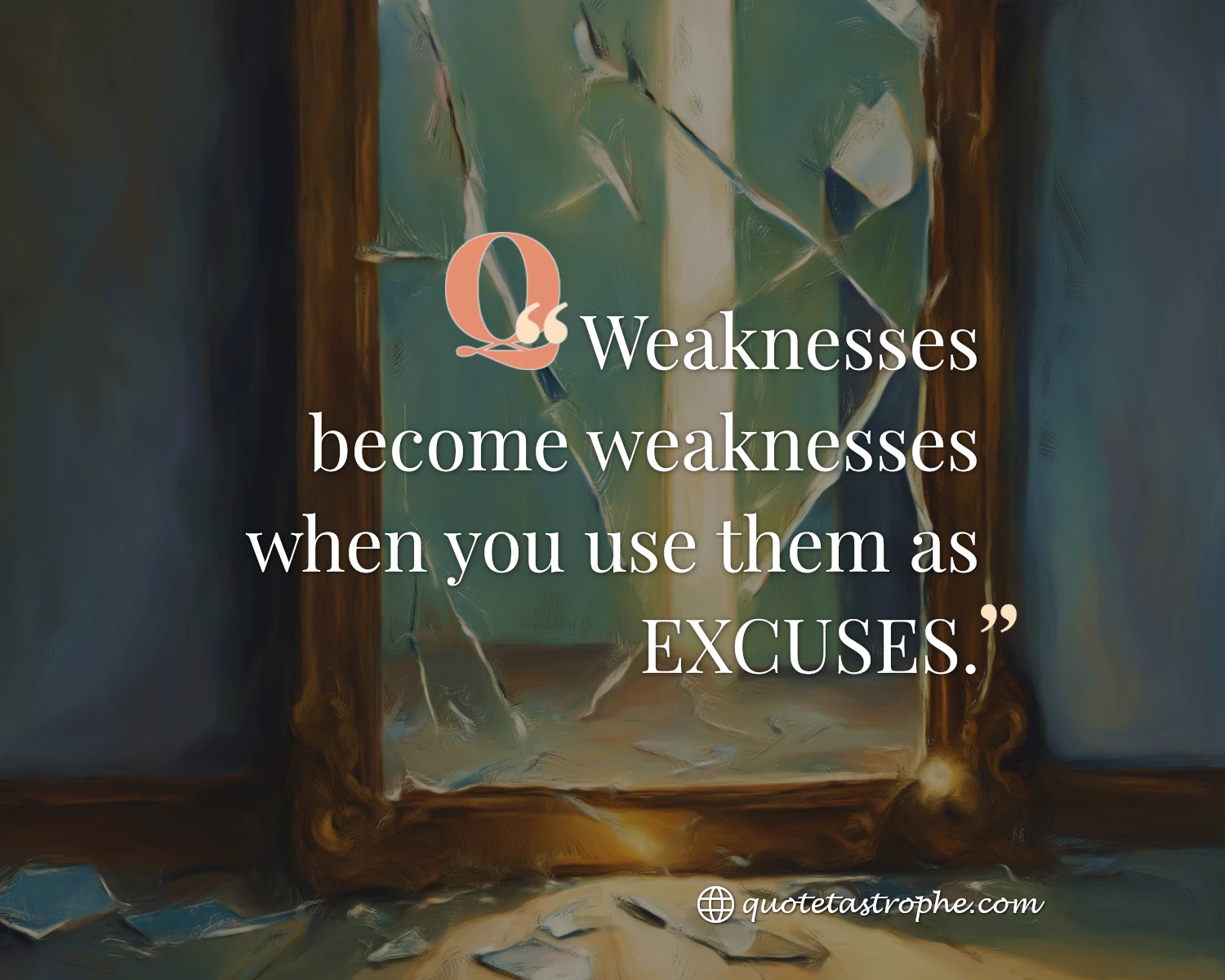 Weaknesses Become Weaknesses When it Became Excuses