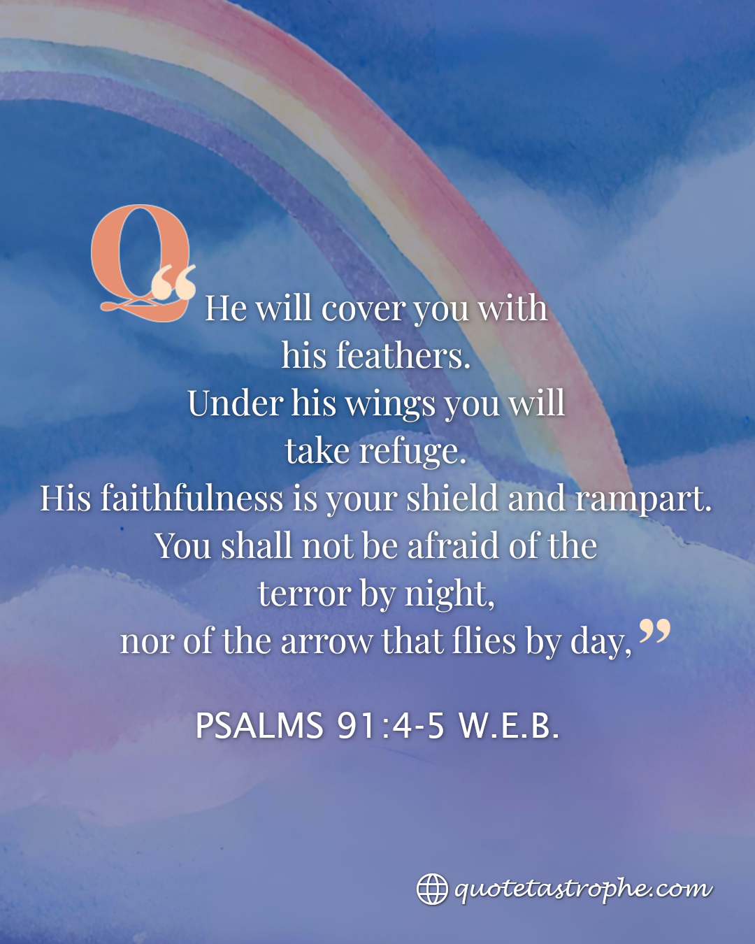 Psalms 91:4-5 Bible Quotes Images For You