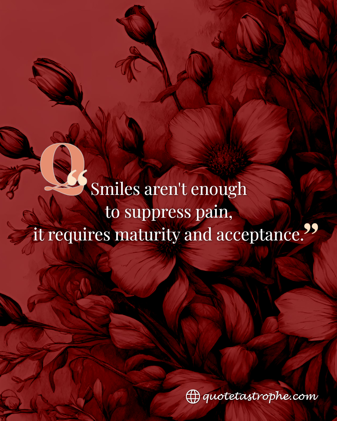 Smiles aren't Enough to Suppress Pain, Maturity Does