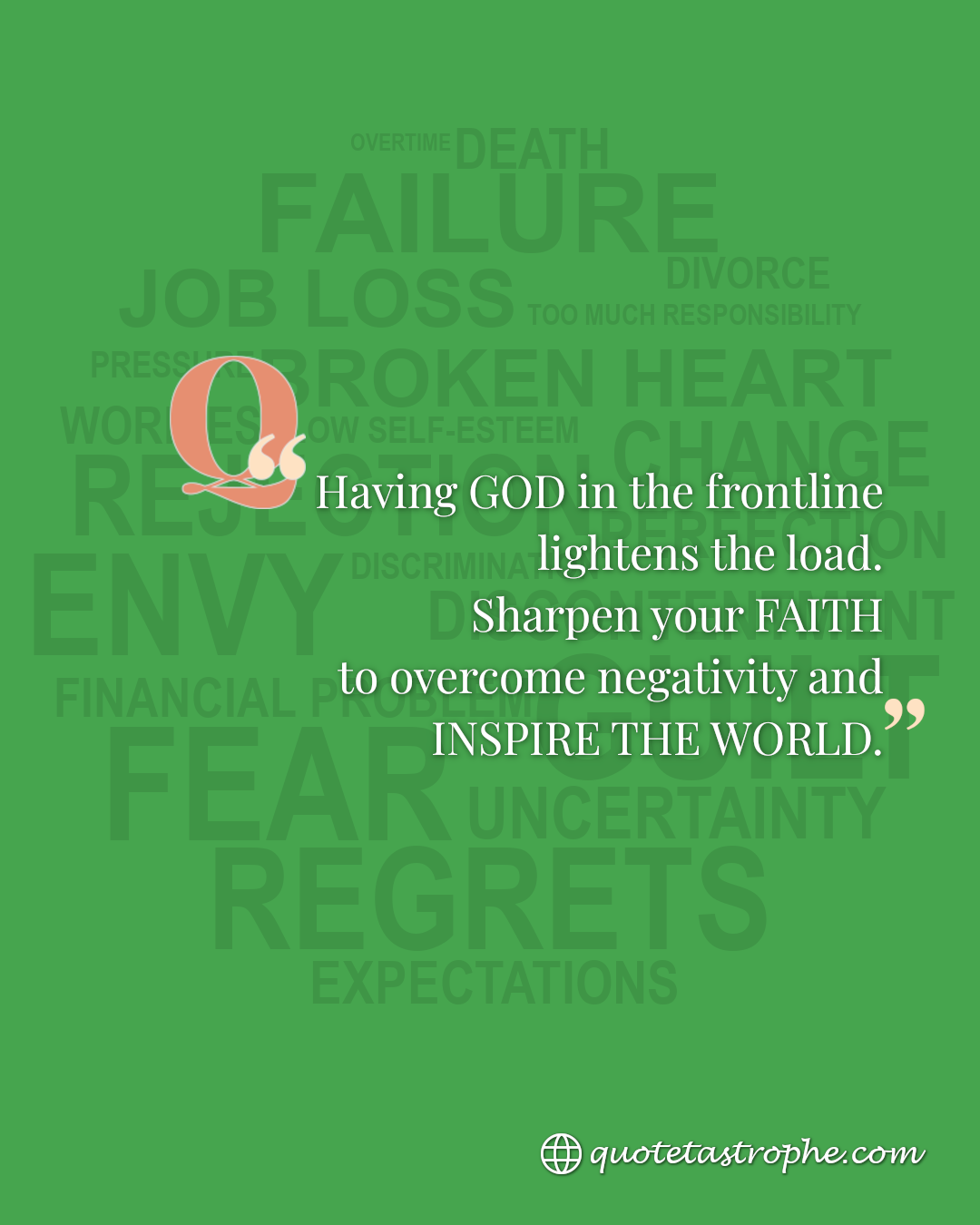 Sharpen Faith to Overcome Negativity & Inspire the World